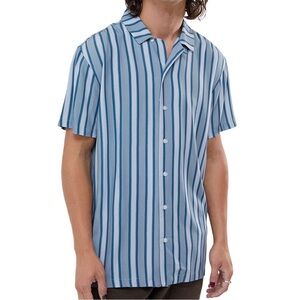 Pacsun Men’s Dudley Stripe Woven Camp Shirt Size Small